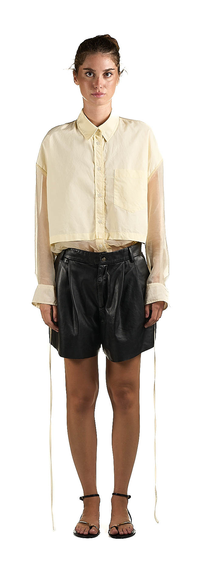 DANIELE BASTA LEATHER AND SILVER JACKET